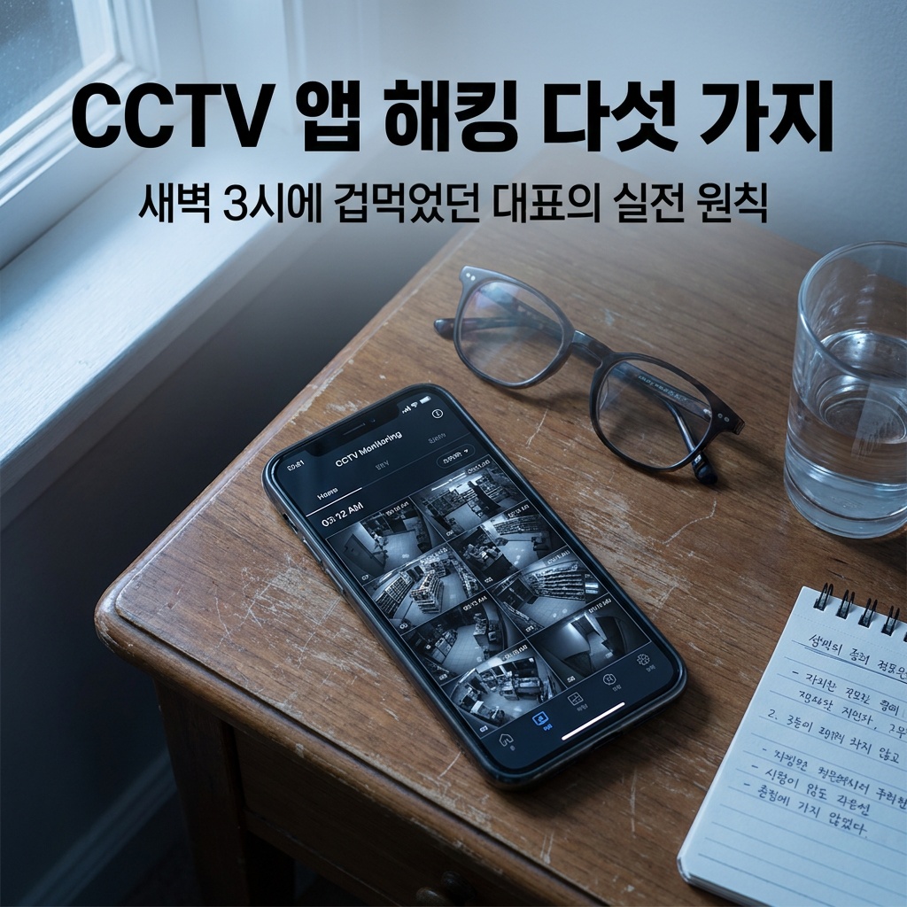 CCTV 앱 해킹 다섯 가지 원칙 안내 이미지
