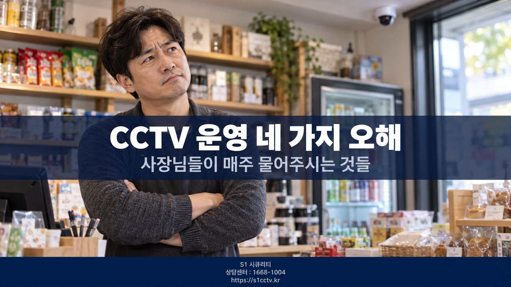 CCTV 운영 네 가지 오해 안내 이미지