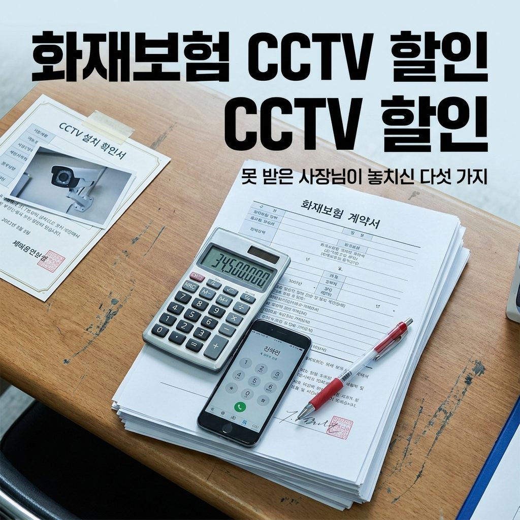 매장 화재보험 CCTV 할인 다섯 가지 안내 이미지