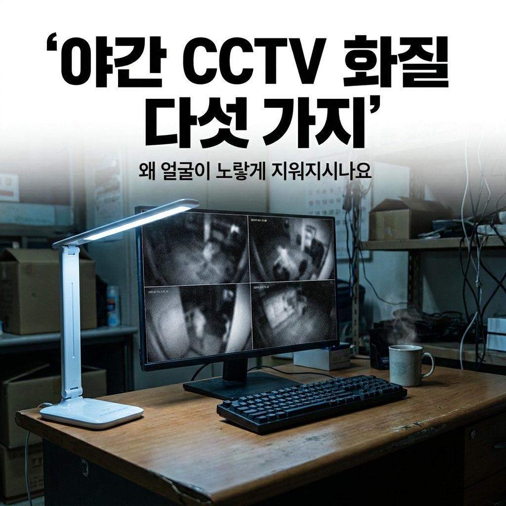야간 CCTV 화질 다섯 가지 안내 이미지