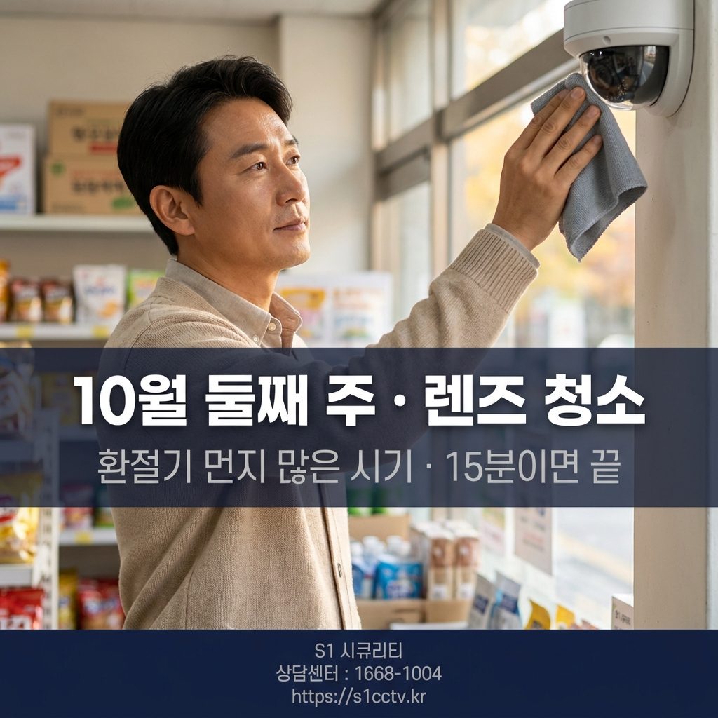 10월 둘째 주 카메라 렌즈 청소 장면