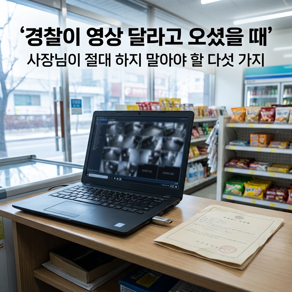 경찰관이 영상 요청했을 때 안내 이미지