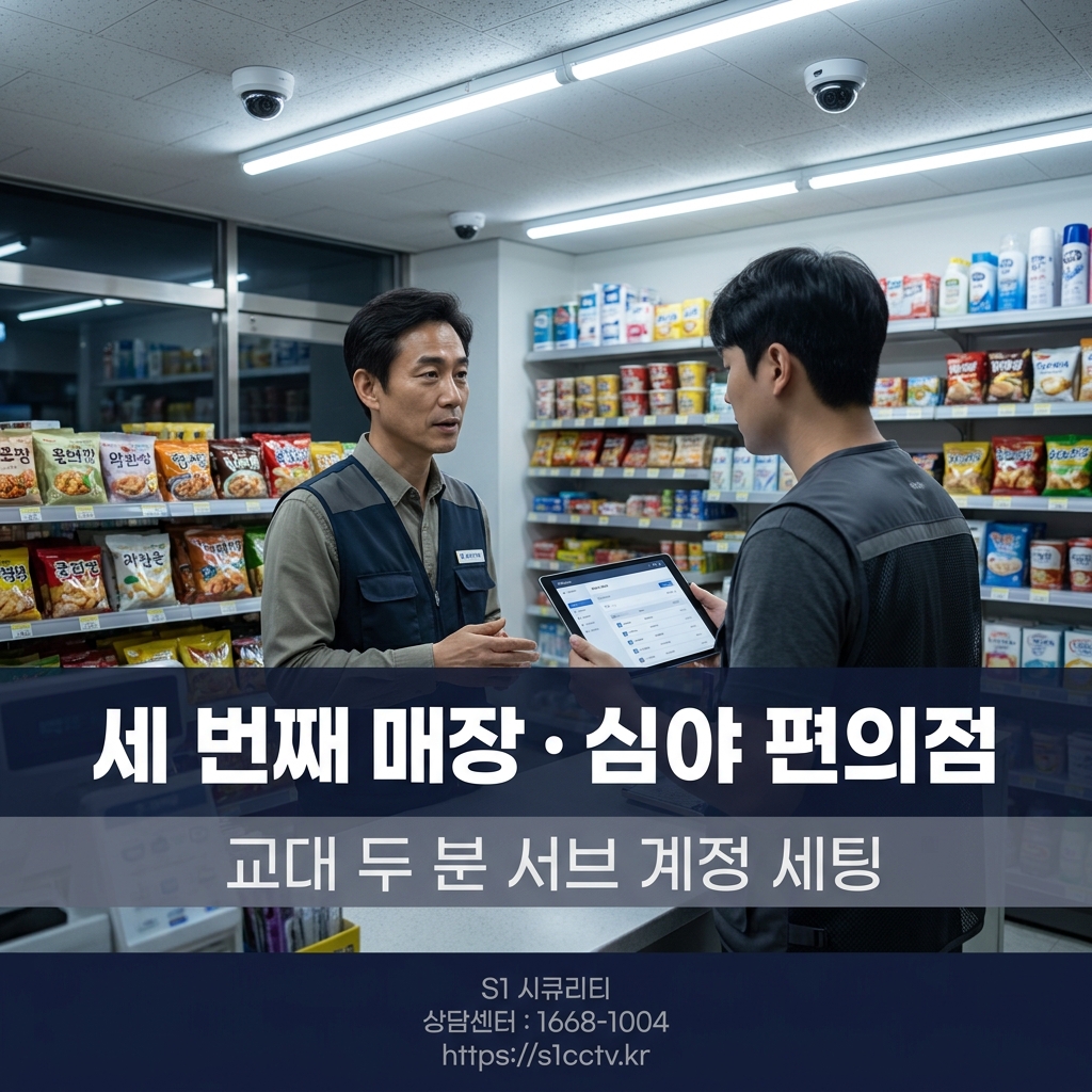 세 번째 매장 편의점 서브 계정 세팅