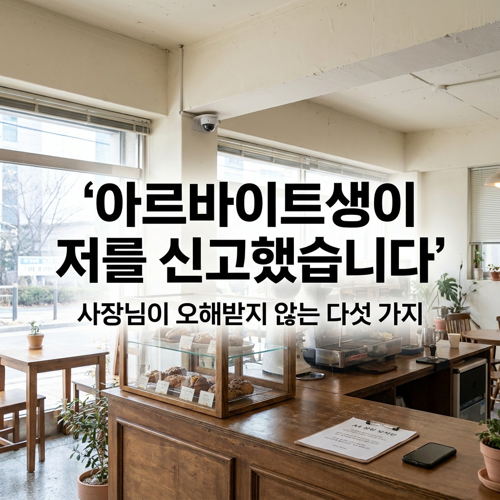 아르바이트생이 저를 신고했습니다 안내 이미지