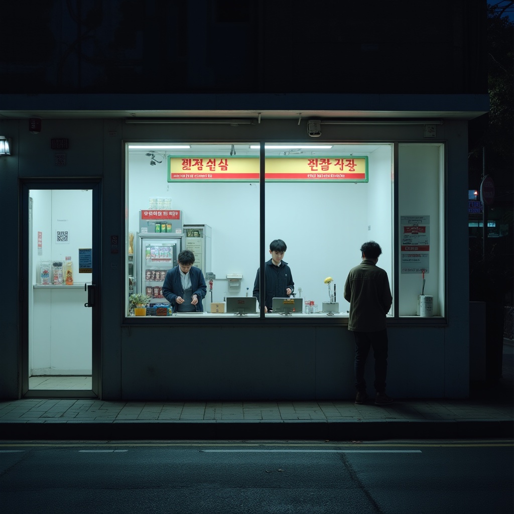 편의점 야간 운영 모습